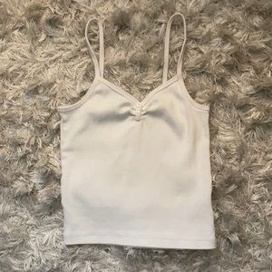 urban outfitters cropped white tank